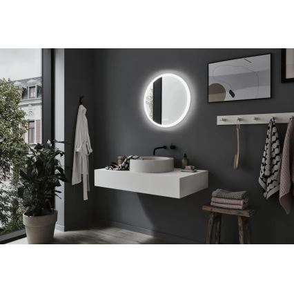 Paulmann 78952- LED/21W IP44 Stmívatelné koupelnové vyhřívané podsvícené zrcadlo MIRA 230V