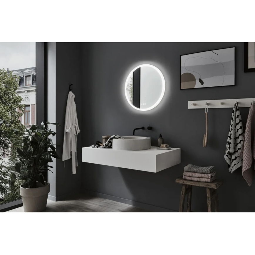 Paulmann 78952- LED/21W IP44 Stmívatelné koupelnové vyhřívané podsvícené zrcadlo MIRA 230V
