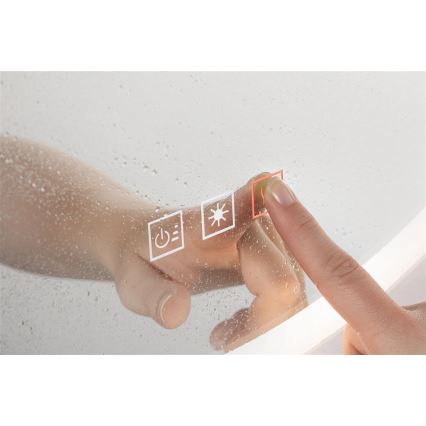Paulmann 78952- LED/21W IP44 Stmívatelné koupelnové vyhřívané podsvícené zrcadlo MIRA 230V