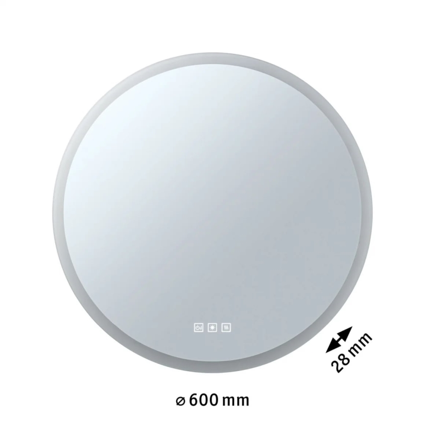 Paulmann 78952- LED/21W IP44 Stmívatelné koupelnové vyhřívané podsvícené zrcadlo MIRA 230V