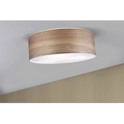 Paulmann 79687 - 3xE27/20W Stropní svítidlo NEORDIC LISKA 230V vlašský ořech