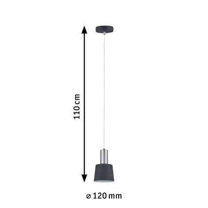 Paulmann 79691 - 1xE14/20W Lustr na lanku NEORDIC HALDAR 230V