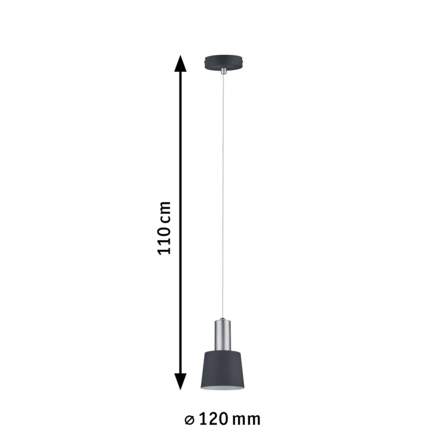 Paulmann 79691 - 1xE14/20W Lustr na lanku NEORDIC HALDAR 230V