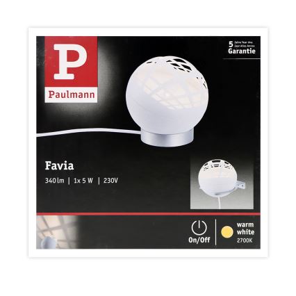 Paulmann 79697 - LED/5W Stolní lampa FAVIA 230V