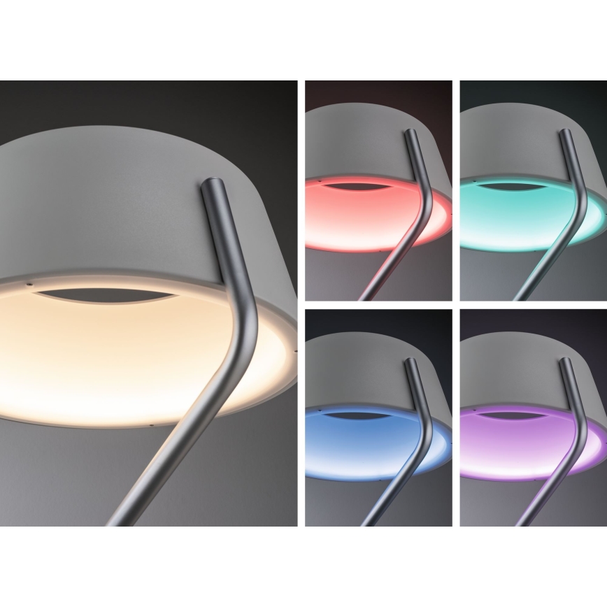 Paulmann 79722 - LED RGB/8W Stmívatelná stojací lampa BELAJA 230V Bluetooth
