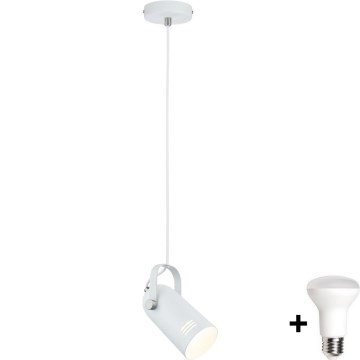 Paulmann 79767 - LED 1xE27/8W Lustr na lanku LAVEA 230V bílá