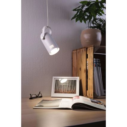 Paulmann 79767 - LED RGBW 1xE27/9W Lustr na lanku LAVEA 230V bílá