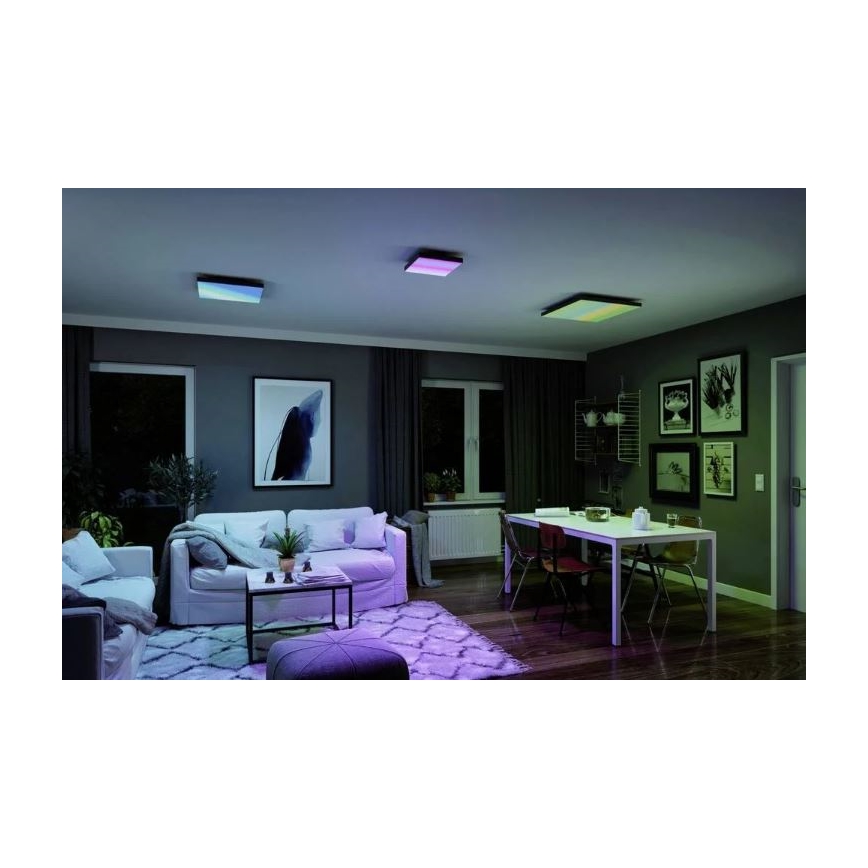 Paulmann 79909 - LED/31W RGBW Stmívatelné stropní svítidlo VELORA 230V 3000-6500K + dálkové ovládání