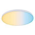 Paulmann 79928 - LED/22W Stmívatelné stropní svítidlo LORIA 230V 2700-6500K pr. 40 cm bílá