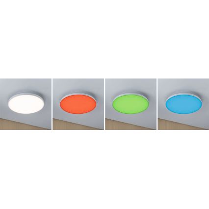 Paulmann 79929 - LED/22W RGBW Stmívatelné stropní svítidlo LORIA 230V pr. 40 cm bílá