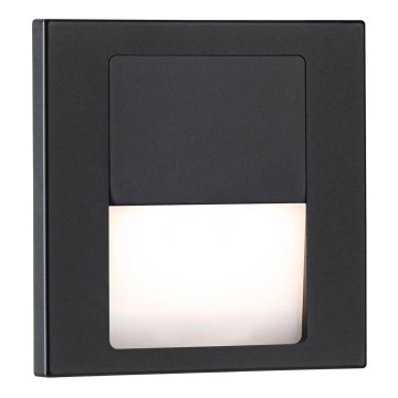 Paulmann 80001 - LED/1W Schodišťové svítidlo TSARO 230V Follow/černá
