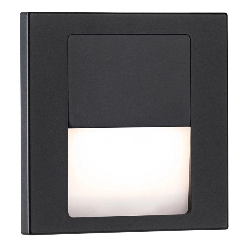 Paulmann 80001 - LED/1W Schodišťové svítidlo TSARO 230V Follow/černá