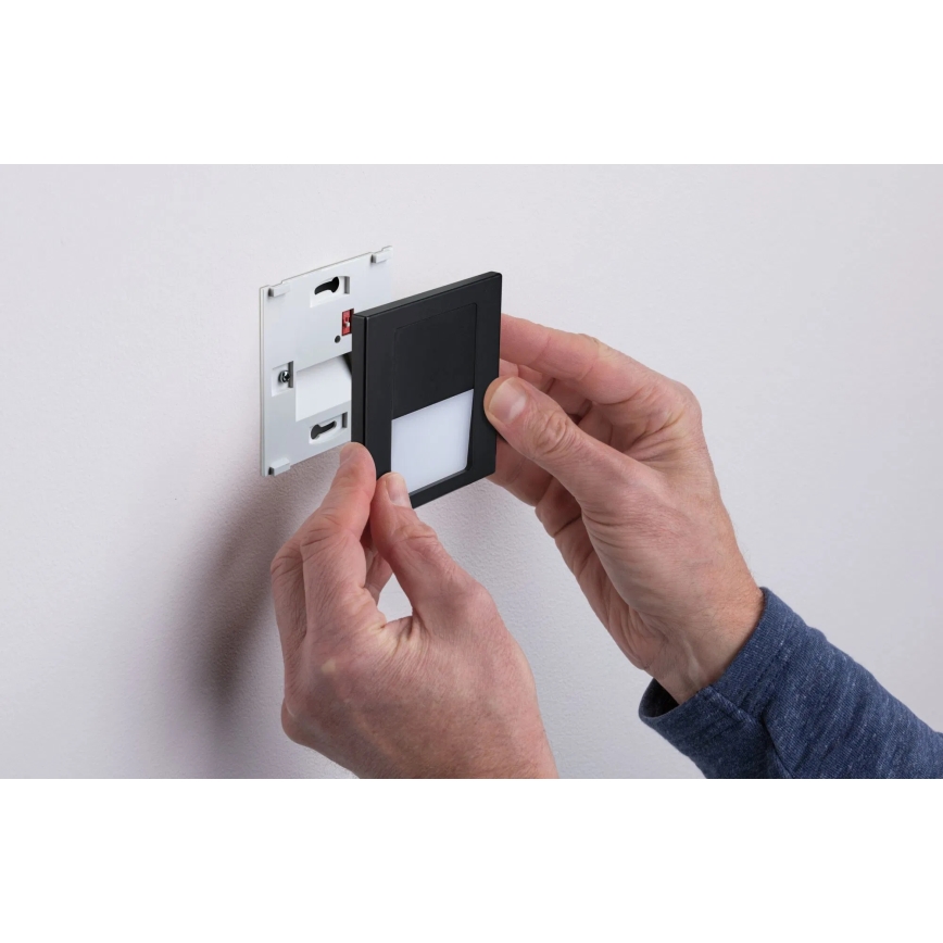Paulmann 80001 - LED/1W Schodišťové svítidlo TSARO 230V Follow/černá
