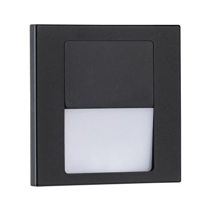 Paulmann 80001 - LED/1W Schodišťové svítidlo TSARO 230V Follow/černá