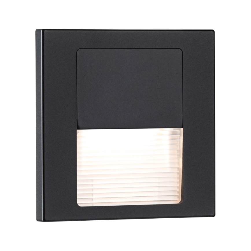 Paulmann 80001 - LED/1W Schodišťové svítidlo TSARO 230V Follow/černá