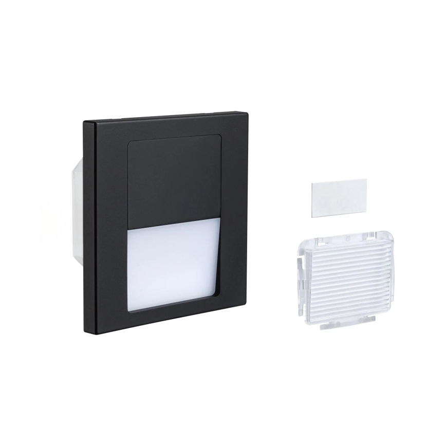 Paulmann 80001 - LED/1W Schodišťové svítidlo TSARO 230V Follow/černá
