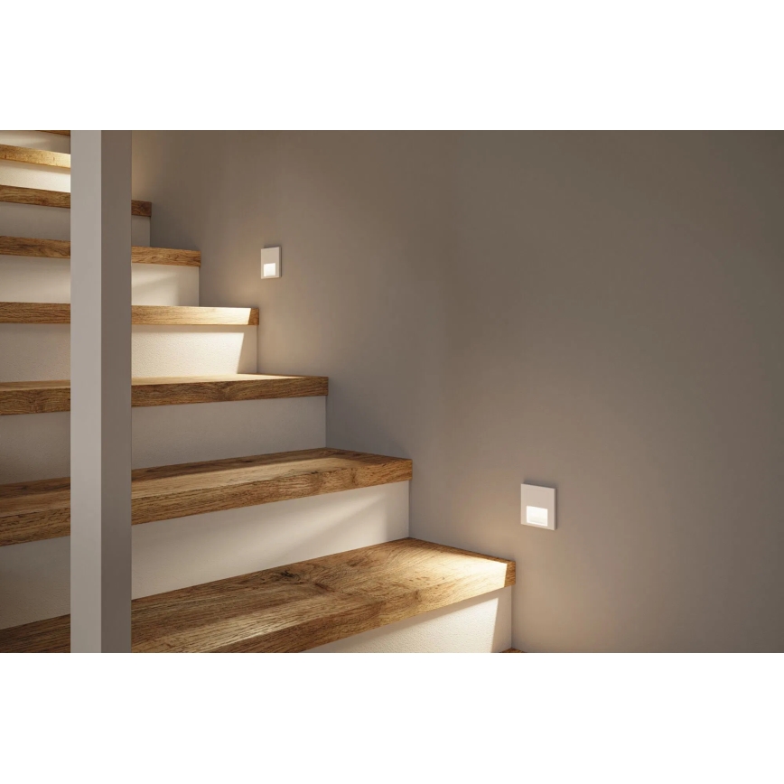 Paulmann 80002 - LED/1W Schodišťové svítidlo se senzorem TSARO 230V Lead/bílá