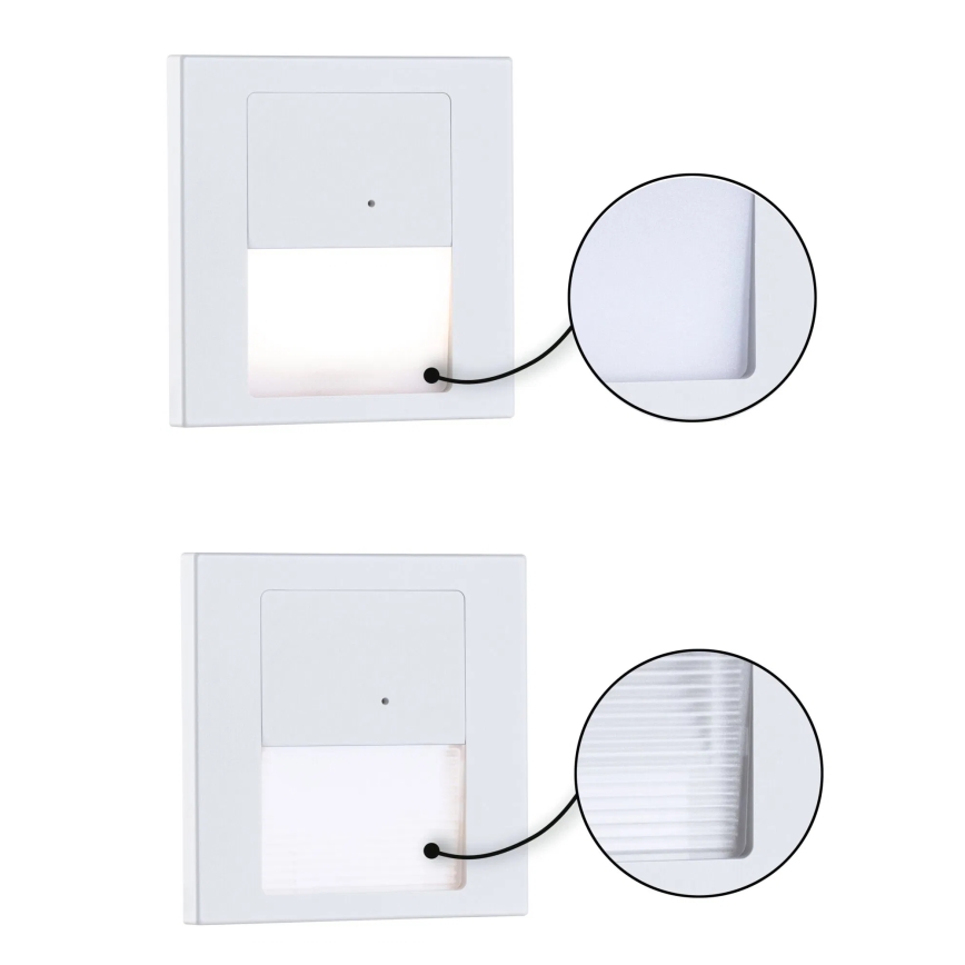 Paulmann 80002 - LED/1W Schodišťové svítidlo se senzorem TSARO 230V Lead/bílá