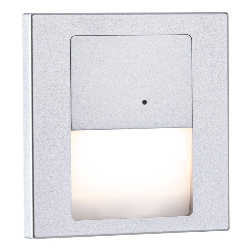 Paulmann 80003 - LED/1W Schodišťové svítidlo se senzorem TSARO 230V Lead/matný chrom
