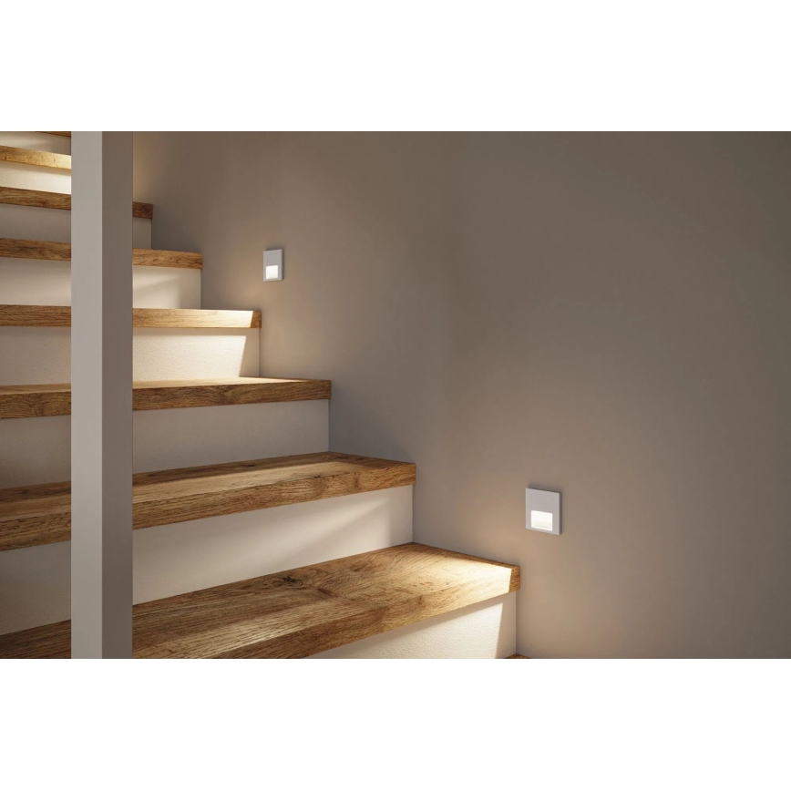 Paulmann 80003 - LED/1W Schodišťové svítidlo se senzorem TSARO 230V Lead/matný chrom