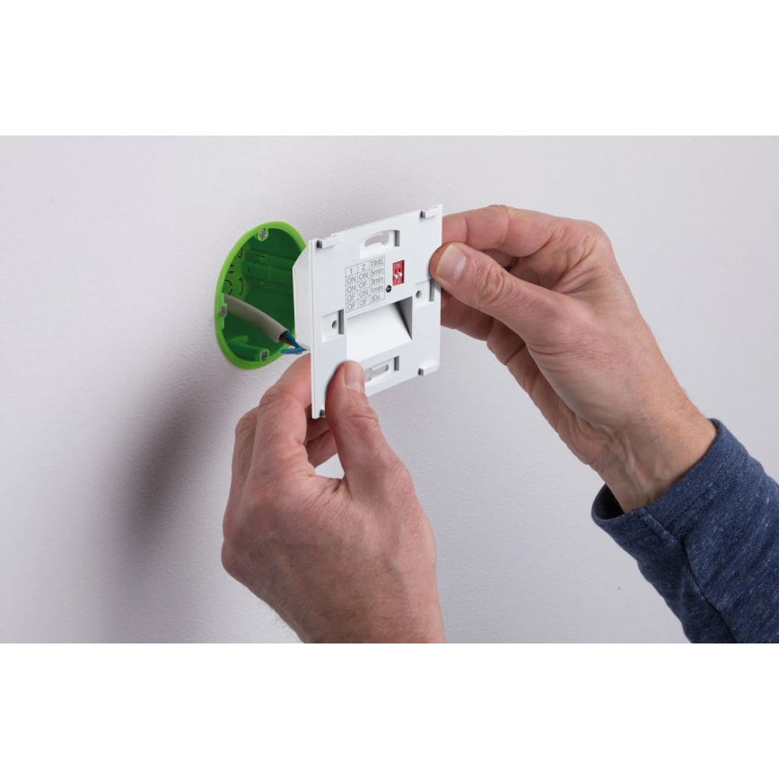Paulmann 80003 - LED/1W Schodišťové svítidlo se senzorem TSARO 230V Lead/matný chrom
