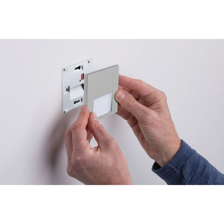 Paulmann 80003 - LED/1W Schodišťové svítidlo se senzorem TSARO 230V Lead/matný chrom