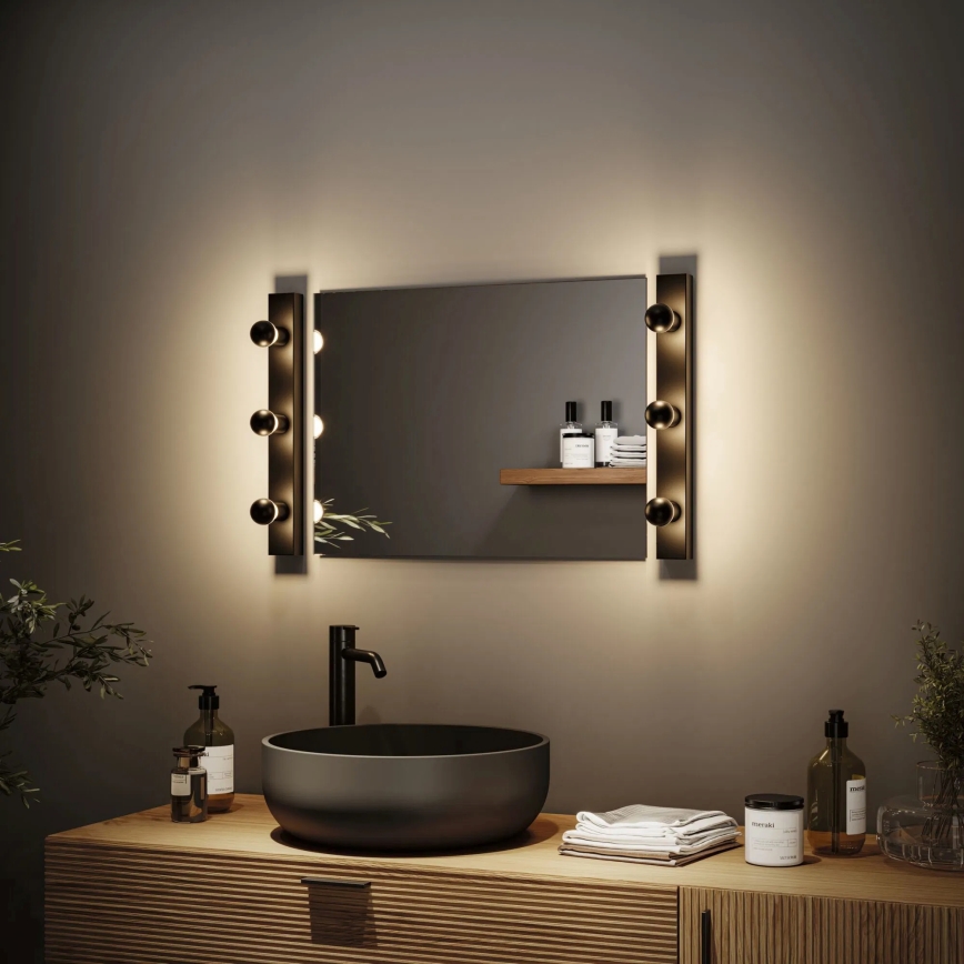 Paulmann 80097 - 3xE14/40W IP44 Koupelnové osvětlení zrcadla REGULA 230V černá