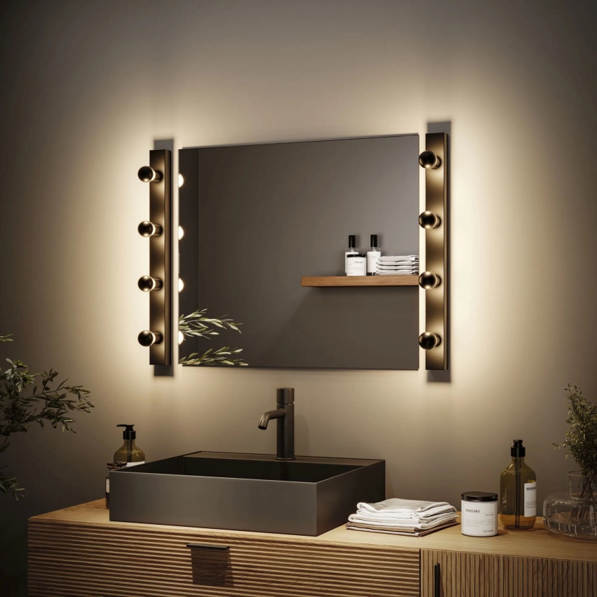 Paulmann 80099 - 4xE14/40W IP44 Koupelnové osvětlení zrcadla REGULA 230V černá