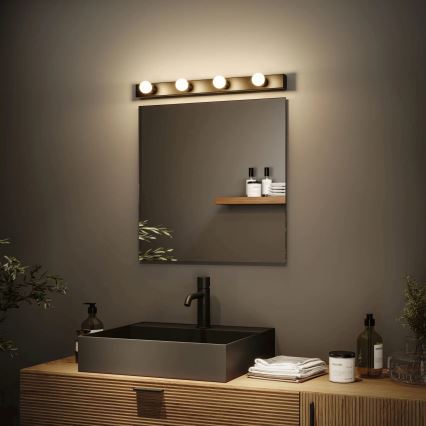Paulmann 80099 - 4xE14/40W IP44 Koupelnové osvětlení zrcadla REGULA 230V černá