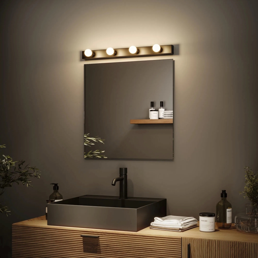 Paulmann 80099 - 4xE14/40W IP44 Koupelnové osvětlení zrcadla REGULA 230V černá