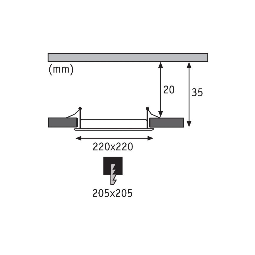 Paulmann 92066 - LED/18W IP44 Koupelnové podhledové svítidlo 230V