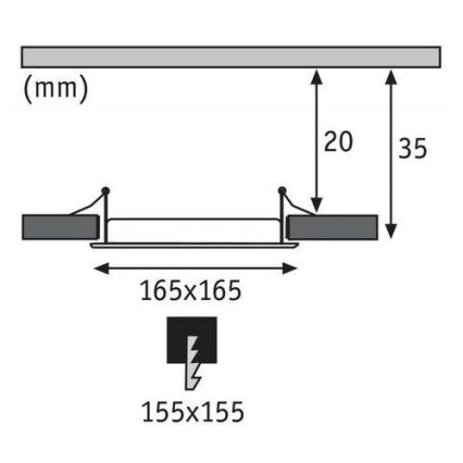 Paulmann 92068 - LED/12W IP44 Koupelnové podhledové svítidlo QUAL 230V 2700K