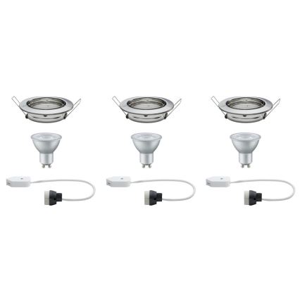Paulmann 92102 - SADA 3xLED-GU10/6,5W Podhledové svítidlo 230V