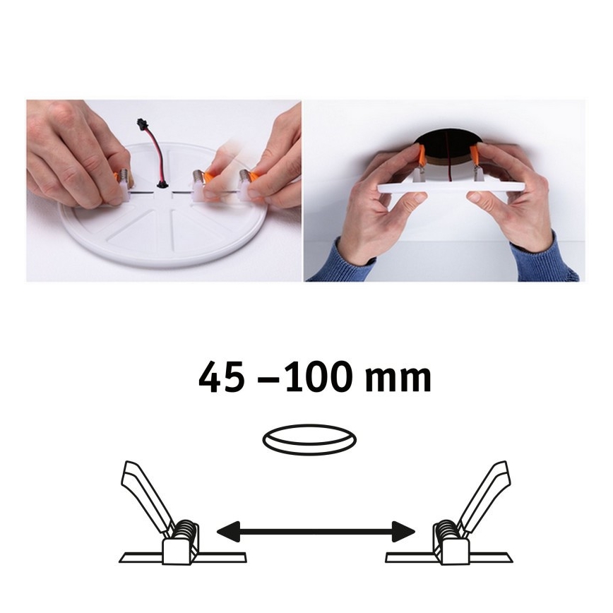 Paulmann 92388 - LED/8,5W IP44 Koupelnové podhledové svítidlo VARIFIT 230V