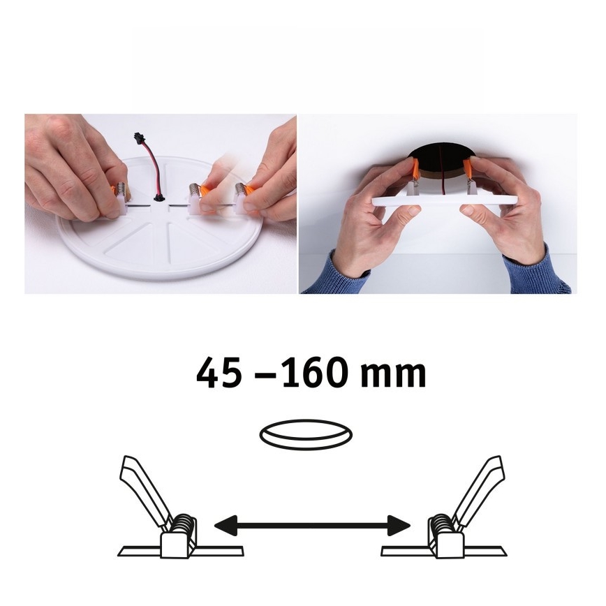 Paulmann 92389 - LED/17W IP44 Koupelnové podhledové svítidlo VARIFIT 230V