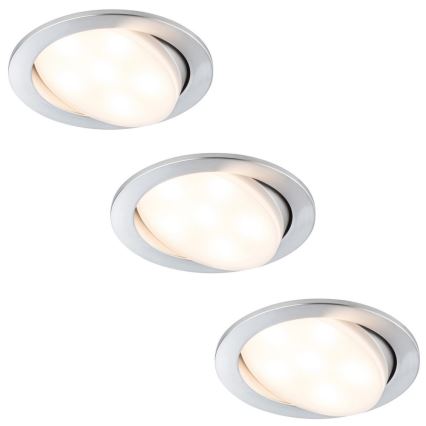 Paulmann 92673 - SADA 3xLED/7W Stmívatelné podhledové svítidlo PREMIUM 3xLED/7W/230V/350m