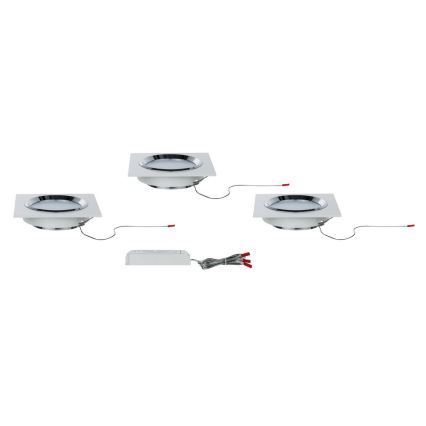 Paulmann 92695 - SADA 3xLED/8W Stmívatelné podhledové svítidlo DICE 230V