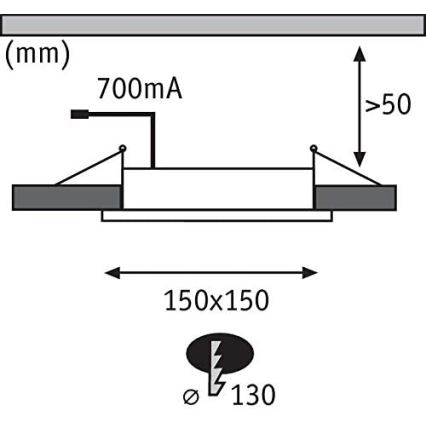Paulmann 92696 - SADA 3xLED/8W Stmívatelné podhledové svítidlo DICE 230V