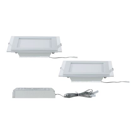 Paulmann 92706 - SADA 2xLED/7,5W Stmívatelné podhledové svítidlo DECODICE 230V
