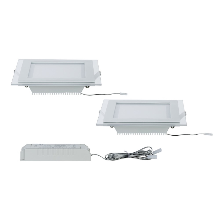 Paulmann 92706 - SADA 2xLED/7,5W Stmívatelné podhledové svítidlo DECODICE 230V
