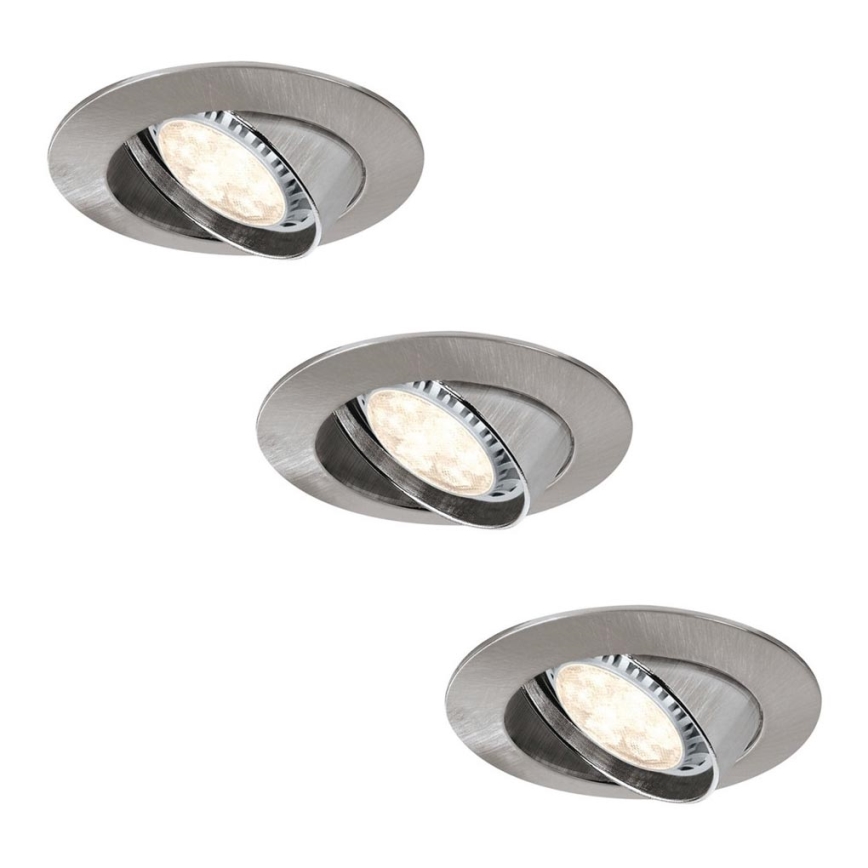 Paulmann 92709 - SADA 3xLED-GU10/8W Stmívatelné koupelnové podhledové svítidlo PREMIUM 230V