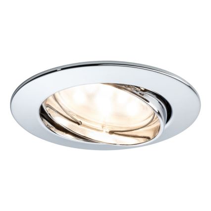 Paulmann 92770 - SADA 3x LED Koupelnové podhledové svítidlo COIN 3xLED/6,8W/230V matný chrom