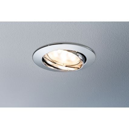 Paulmann 92770 - SADA 3x LED Koupelnové podhledové svítidlo COIN 3xLED/6,8W/230V matný chrom