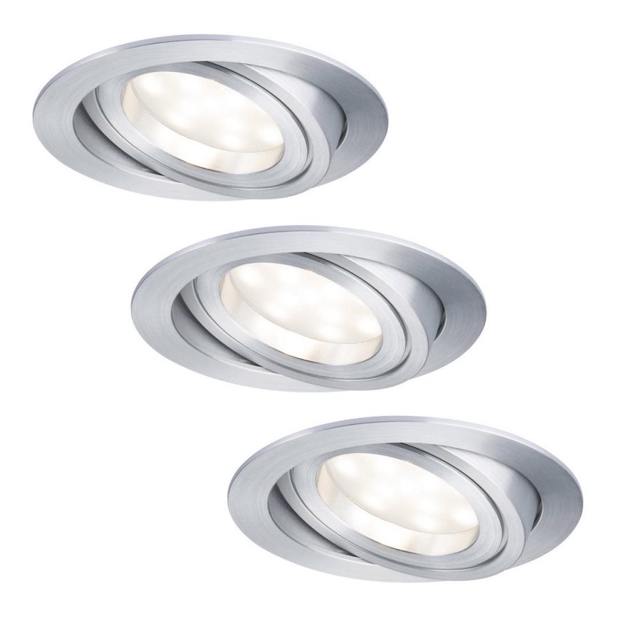 Paulmann 92797 - SADA 3xLED/6,8W IP23 Koupelnové podhledové svítidlo COIN 230V