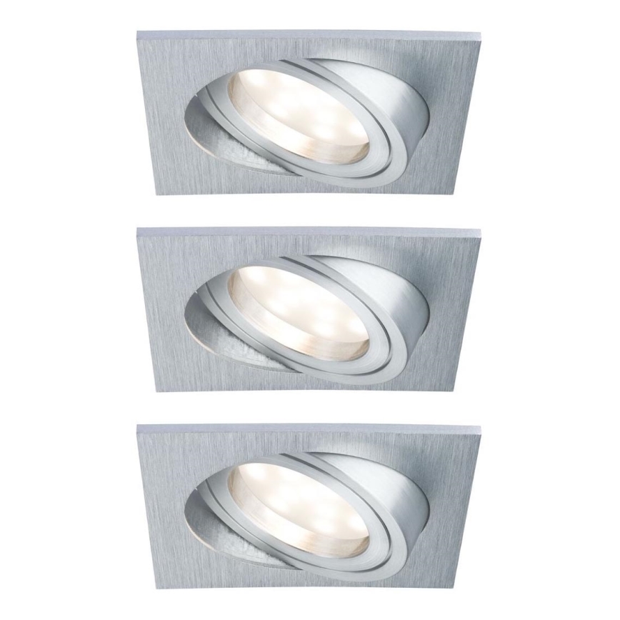 Paulmann 92799 - SADA 3x LED/6,8W IP23 Koupelnové podhledové svítidlo COIN 230V