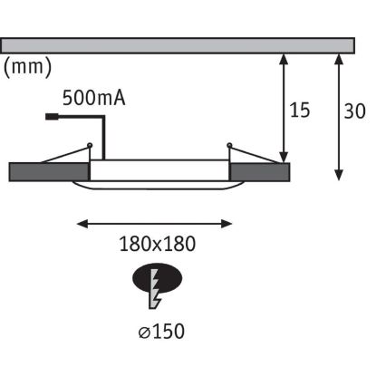 Paulmann 92802 - LED/9W IP65 Koupelnové podhledové svítidlo WARM DIM 230V 2000K/3000K/4000K