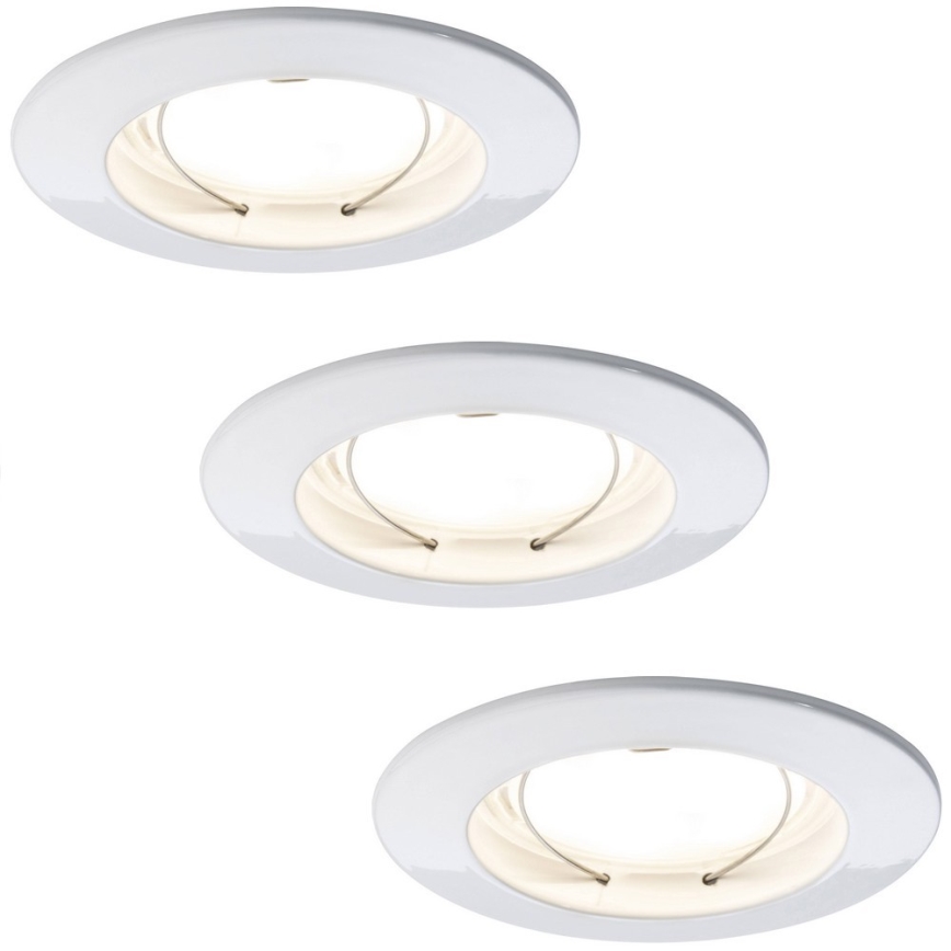 Paulmann 92823 - SADA 3xLED/7W IP44 Stmívatelné koupelnové podhledové svítidlo COIN 3xLED/7W/230V