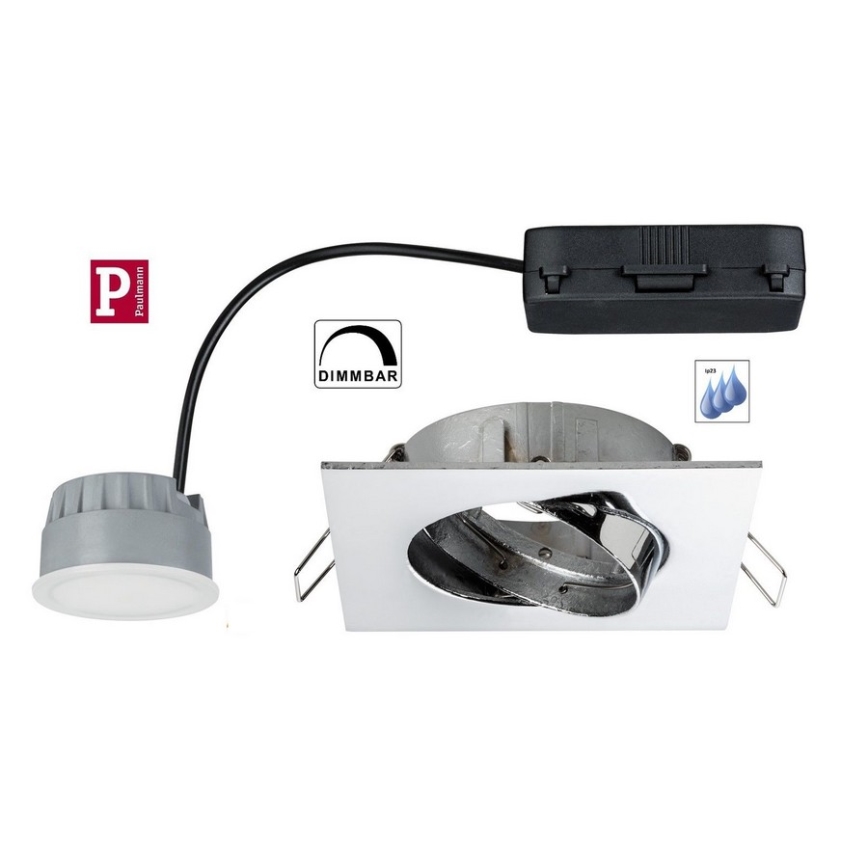 Paulmann 92845 - SADA 3x LED Stmívatelné podhledové svítidlo PREMIUM LINE 3xLED/7W/230V