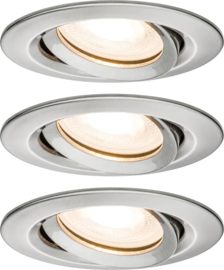 Paulmann 92900 - SADA 3xGU10/7W IP65 Stmívatelné koupelnové podhledové svítidlo NOVA 230V