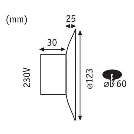 Paulmann 92926 - LED/2W Schodišťové svítidlo DEKORATIV 230V